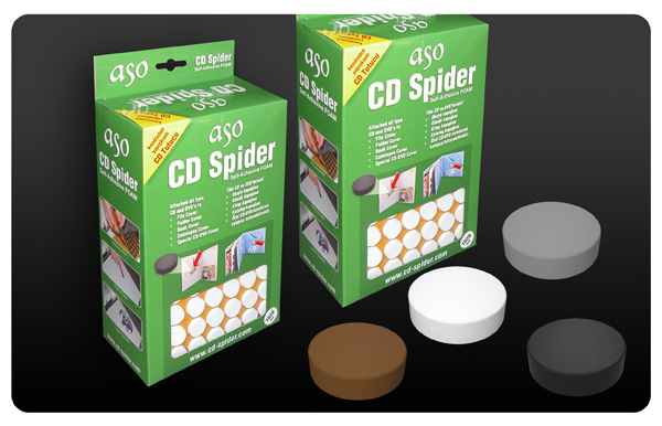 cd spider, cd hub, cd holder, cd foam button, self adhesive cd hub, dvd spider