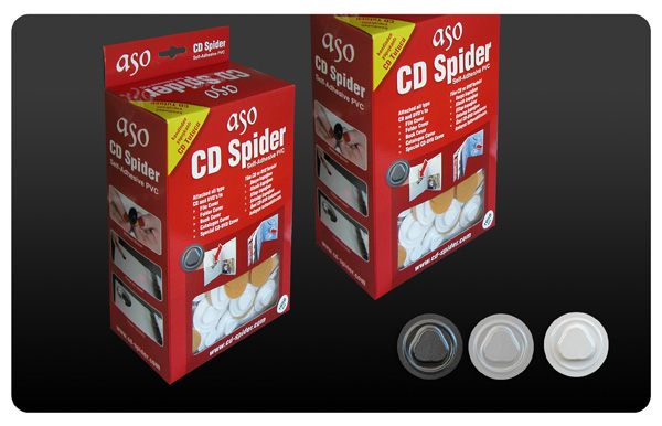 cd spider, cd vacuum, cd holder, cd hub, cd mounting button, self adhesive cd spider, dvd hub